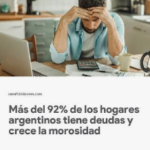 Más del 92% de los hogares argentinos tiene deudas y crece la morosidad